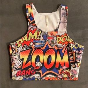 Lowest price-Comic crop tank